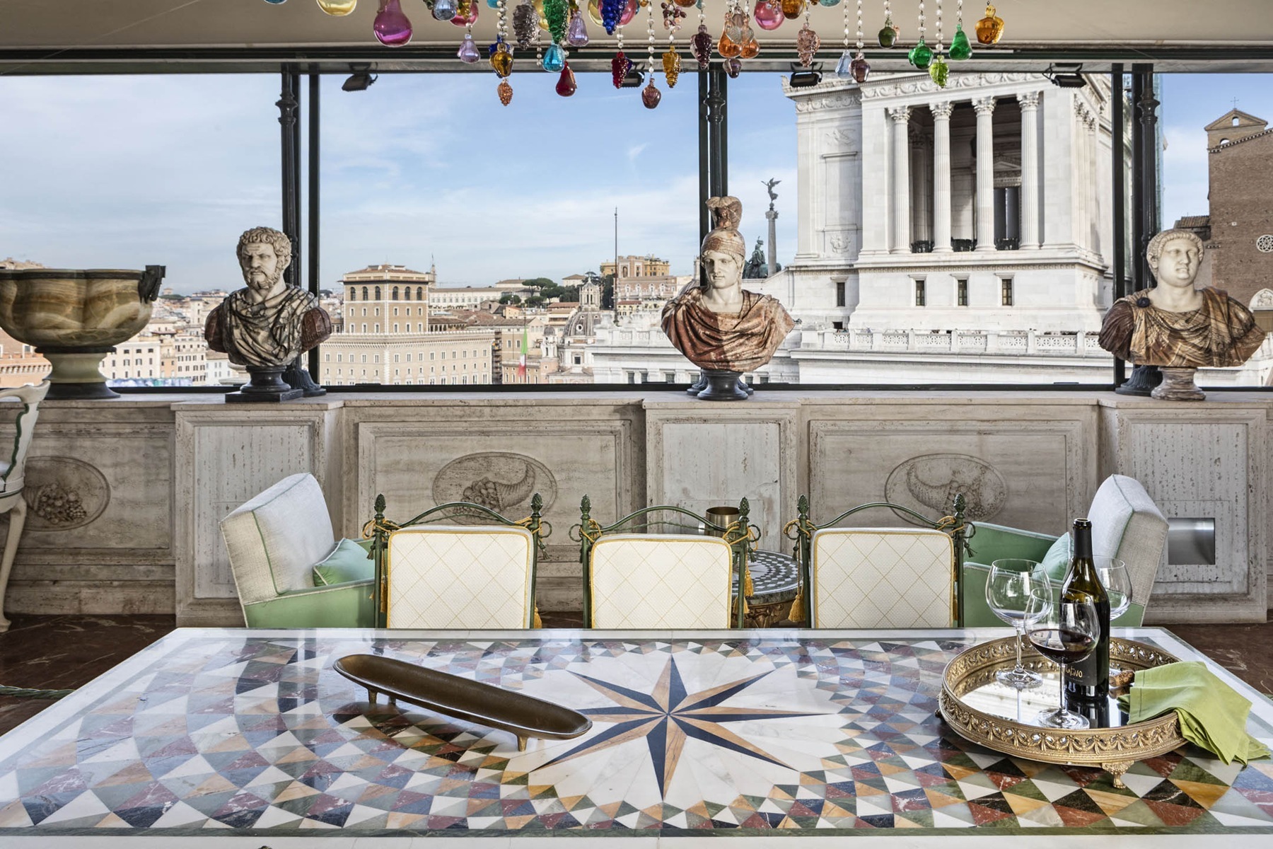 Rome capitolino apartment veranda views