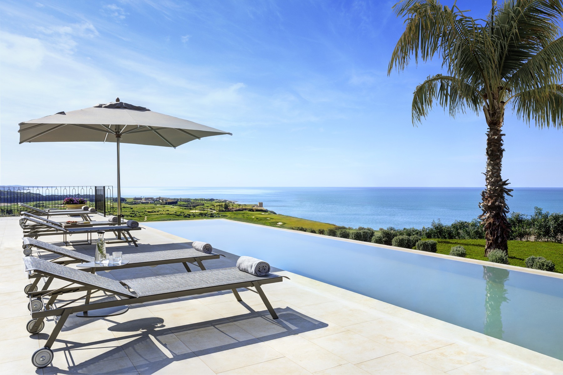 Sicily luxury villa agata pool view