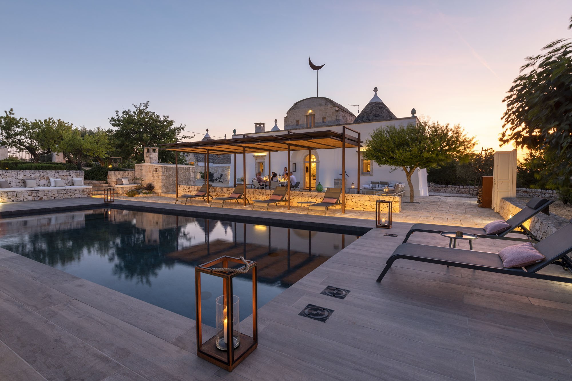 Masseria alberobello puglia sunset